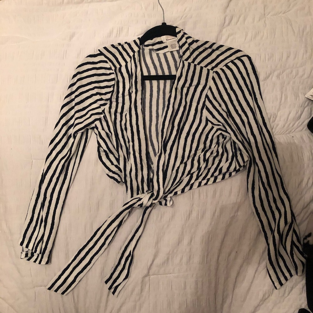 Stripped Crop Top
